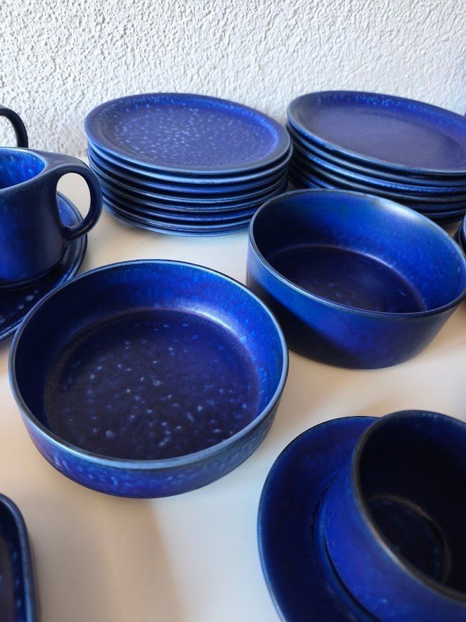 Set di piatti: Geschirrset Langenthal Blue Ocean Schale Kanne Teller... – Usato da Toffen venduto da Immo-Erben 2