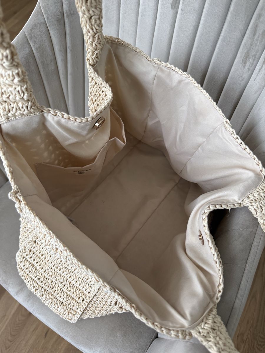 Guess Taschen für Damen: GUESS Beach Tasche gehäkelt beige – Gebraucht aus Winterthur von spaccafunnu86 2