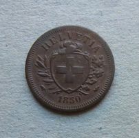 ++ 1 Rappen 1850, gute Erhaltung