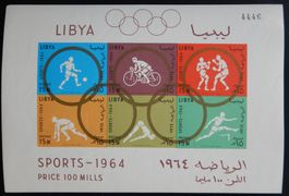 Libya Kat. Block 8A/B ** 1964 Kat. 24 Euro Olympia