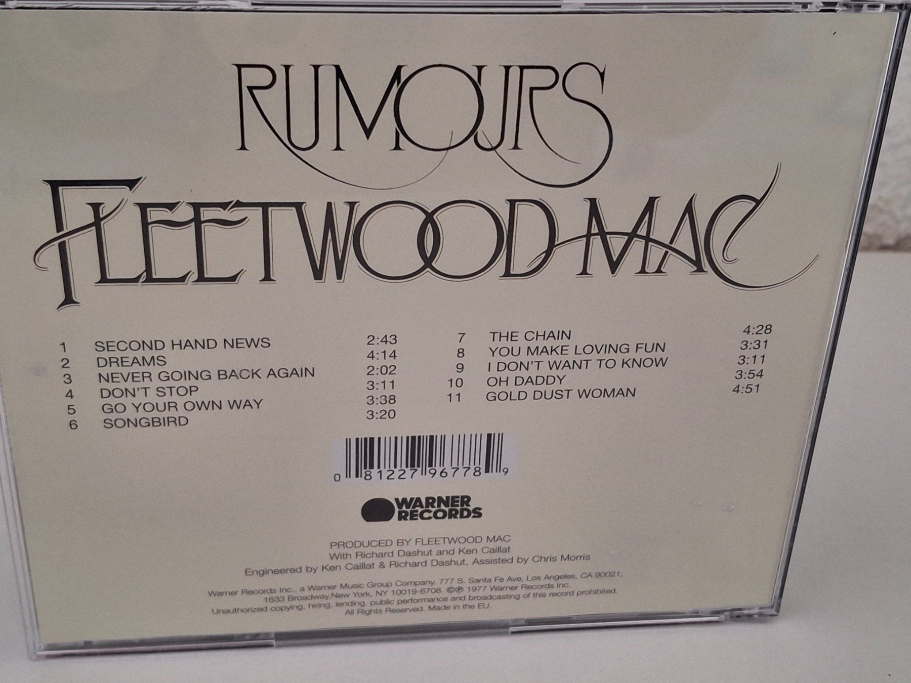 CD: CD Fleetwood Mac - Rumours – Usato da Aarberg venduto da Jackup1 1