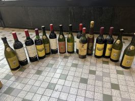 Lot 15 bouteilles de vin diverses et variées