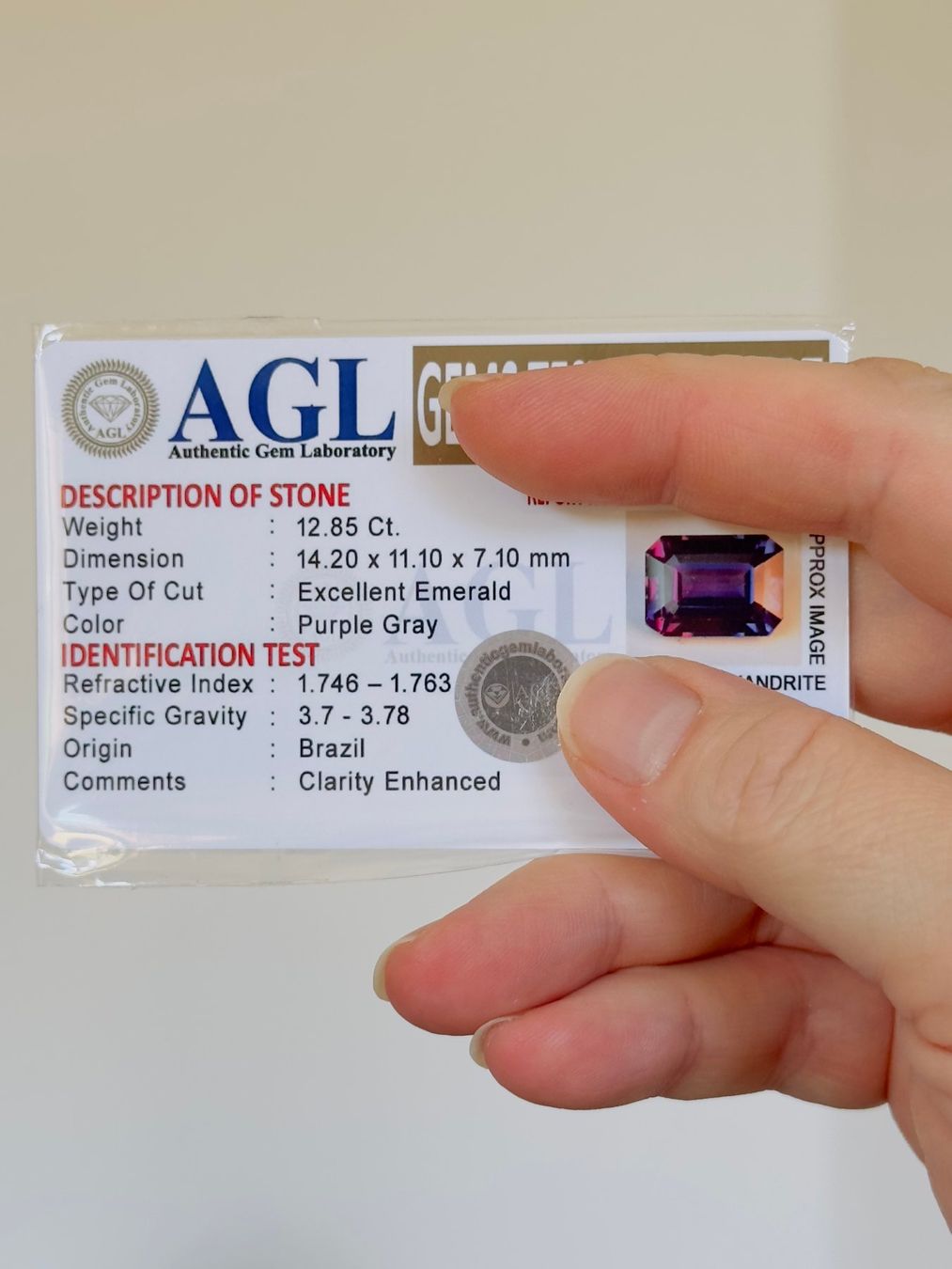 Pietre preziose: 12.85 Ct Certified – Nuovo e nell'imballaggio originale da Genève venduto da AWWA 9