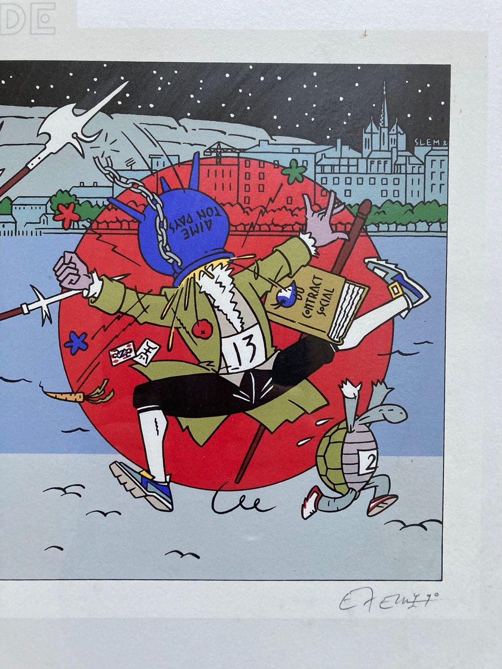 Grafica & Litografie: Sérigraphie  l'Escalade numérotée signée  EXEM 1990 – Nuovo (secondo la descrizione) da Onex venduto da gga_5vcf 3