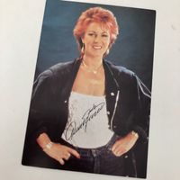 ABBA Frida 80iger Autogramm Karte