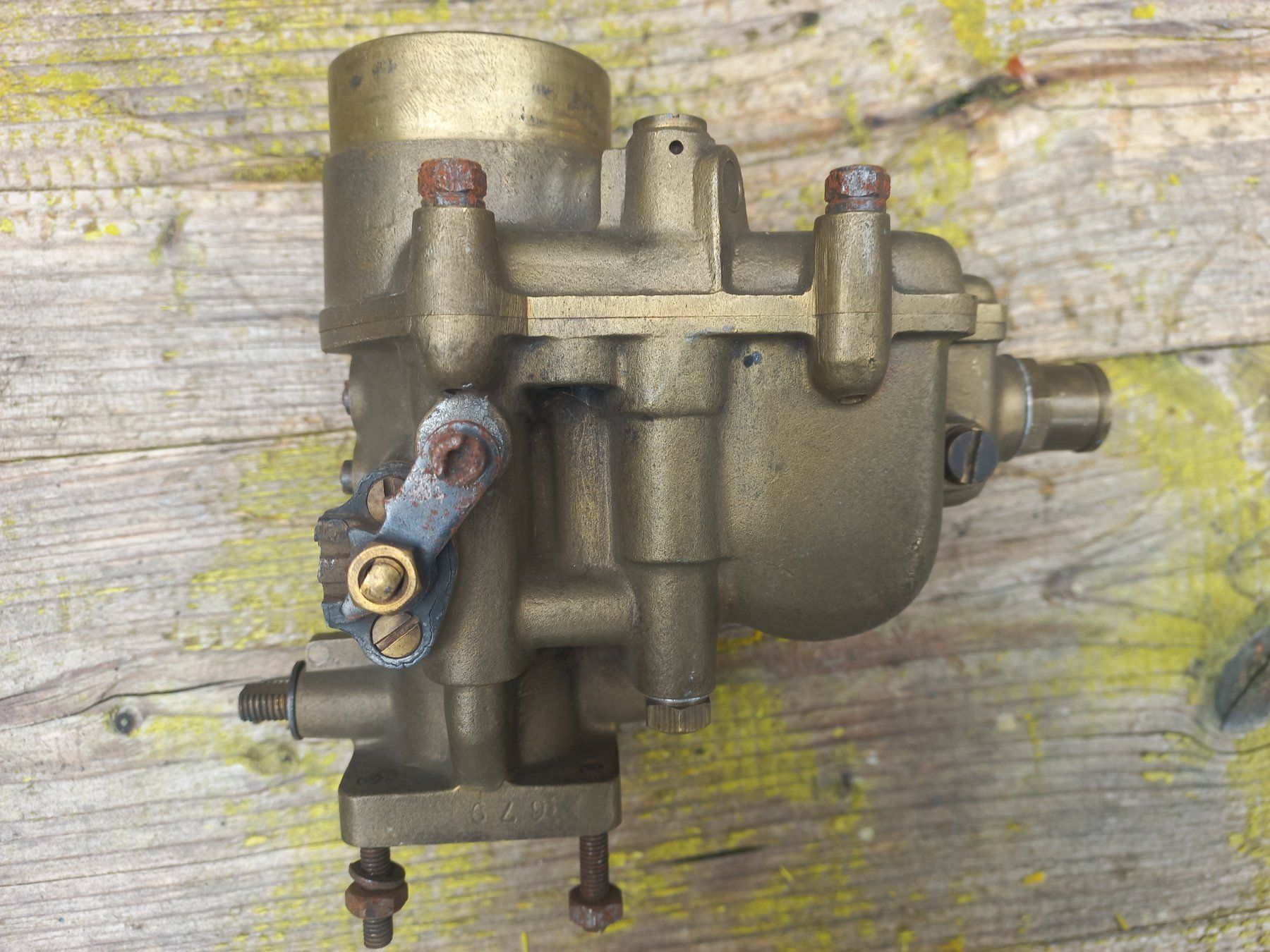 Tutti pezzi di ricambio auto: rarer Oldtimer Messing / Bronze Vergaser WEBER Tipo 30 DR3 – Usato da Dulliken venduto da Dullikenlerchclassic