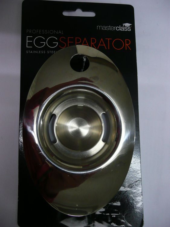 Praktischer Eiertrenner Aus Kunststoff - Weißer Eigelb-Trenner Mit Schüsselclip