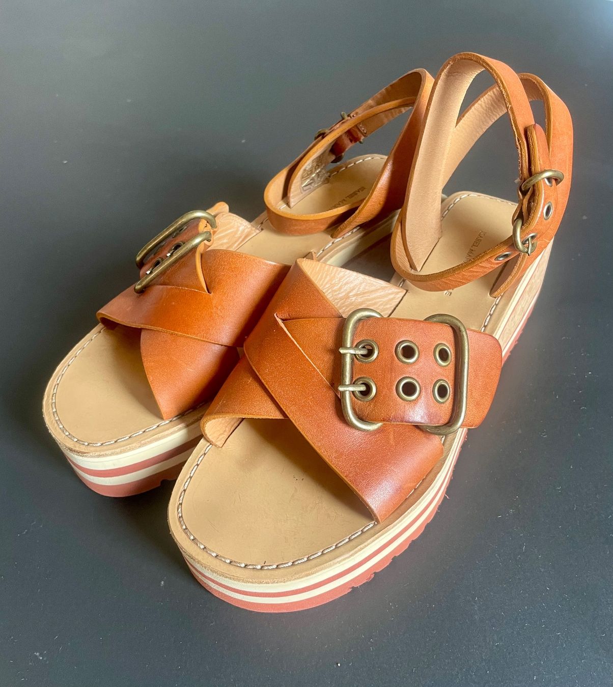 Isabel Marant Damenschuhe: Isabel Marant Étoile leather sandals 38 – Gebraucht aus Vevey von sae_x6fg