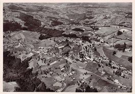 Rehetobel und St. Gallen, Flugaufnahme, gelaufen 1949