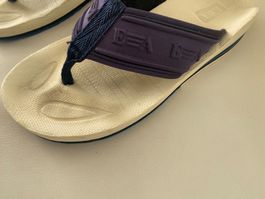 RARITÄT - stylische/edle ARMANI Flip-Flops, blau, 38