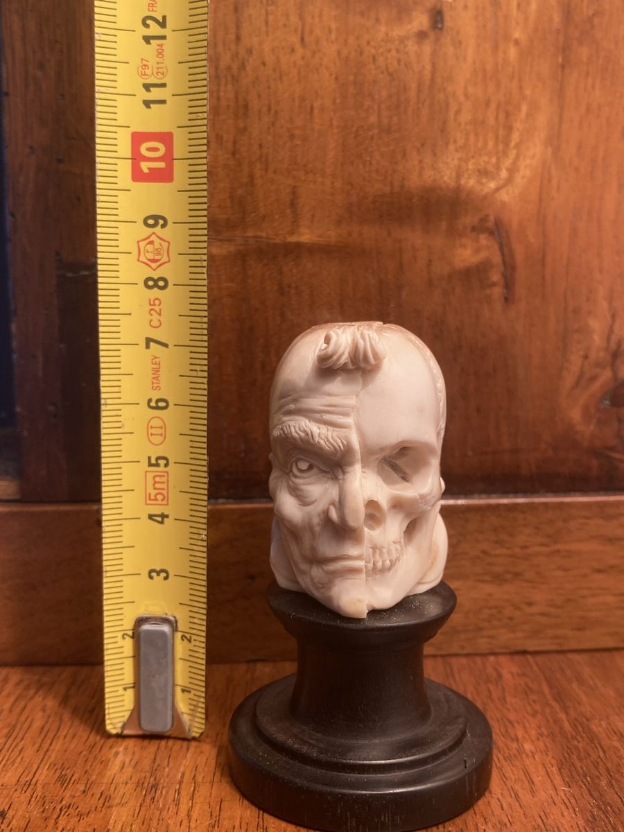 Sculture & Statue: Memento Mori Hirschhorn geschnitzt  – Usato da Berikon venduto da Samurai67ch 6