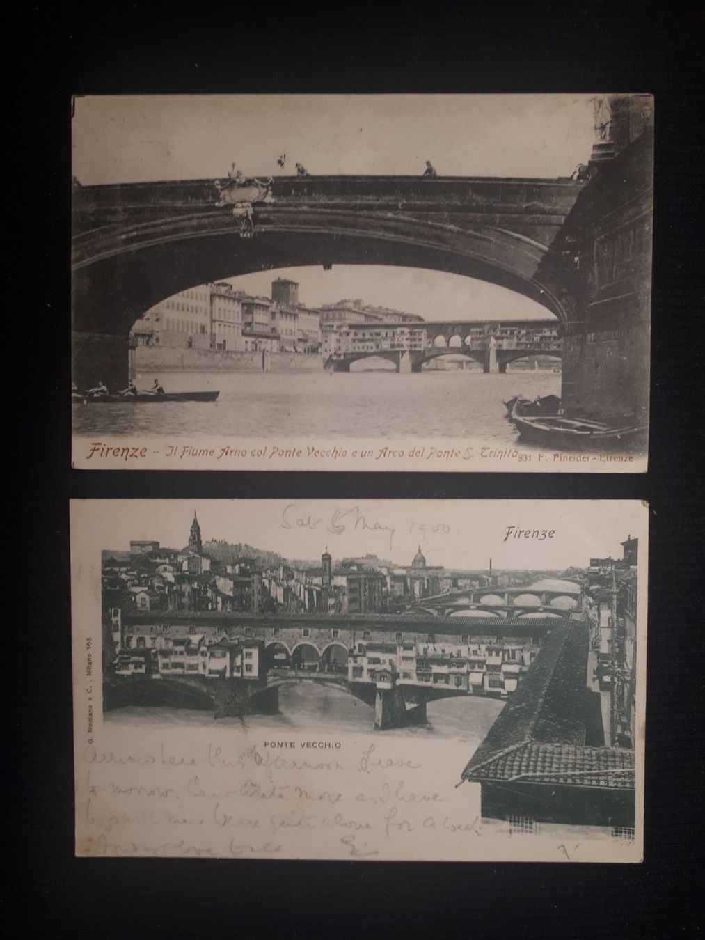 Ansichtskarten: 2 CP FIRENZE – Gebraucht aus Ponto Valentino von giorgia06