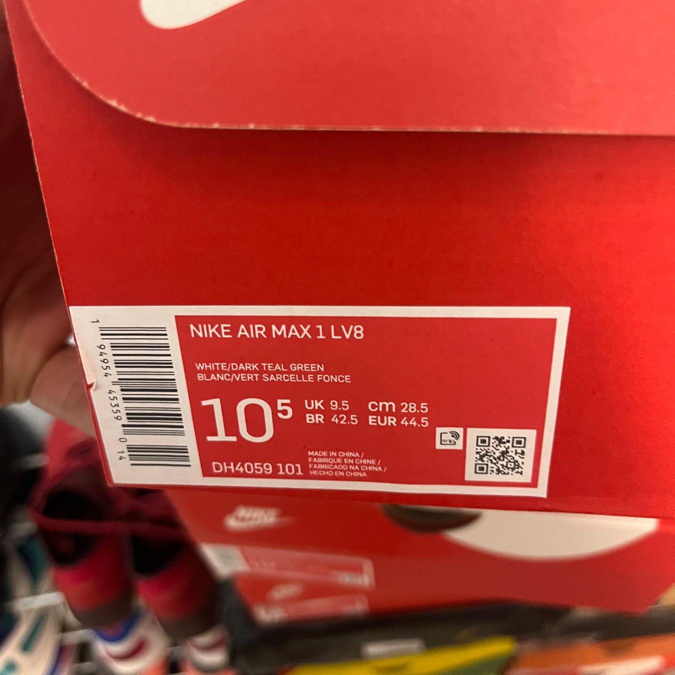 Nike Scarpe da uomo: Nike Air Max 1 Mini Swoosh Teal – Nuovo (secondo la descrizione) da Winterthur venduto da LaBodega 1