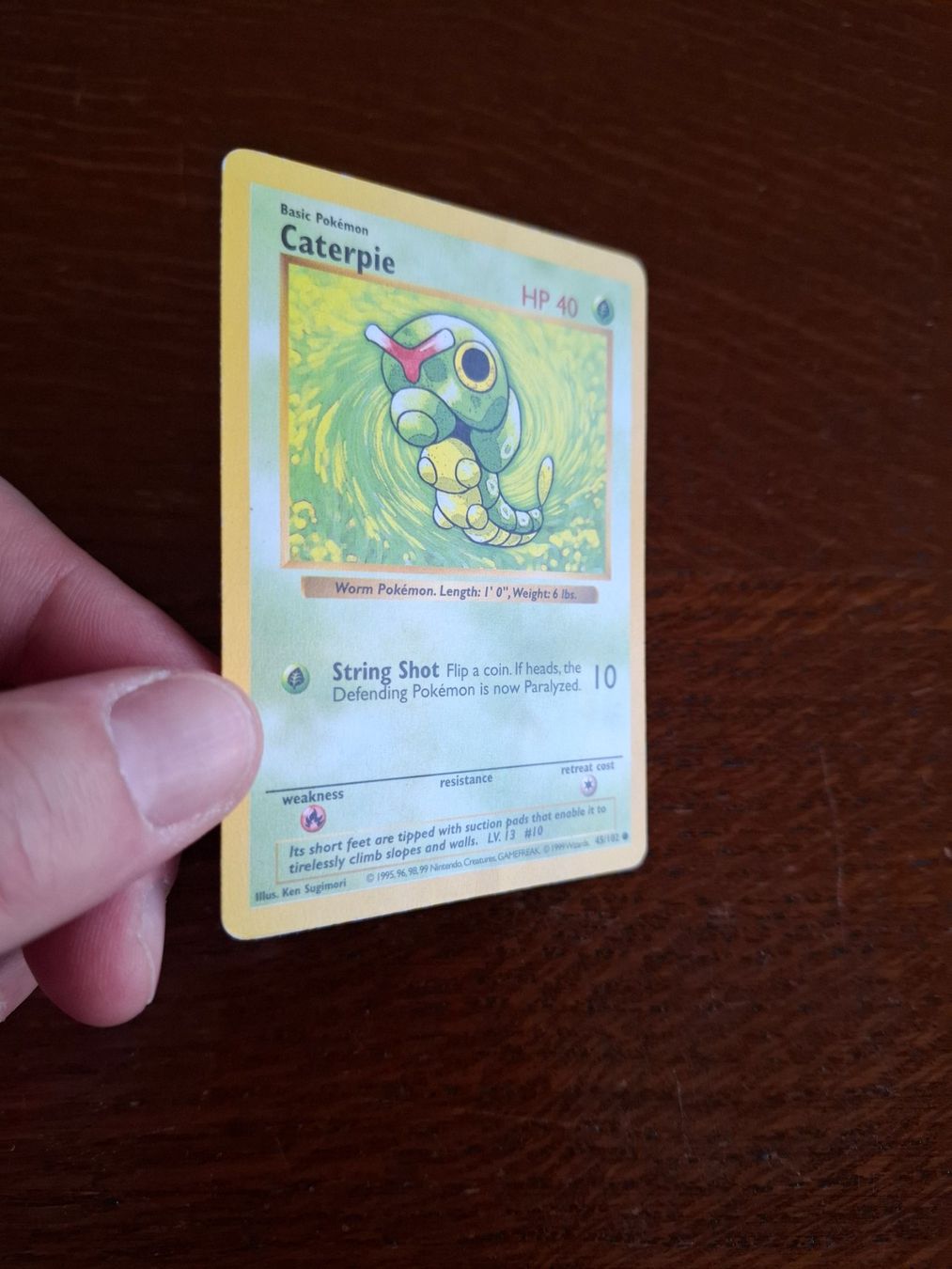 Pokémon Sammelbilder & Trading cards: Pokemon Caterpie Base Set Shadowless 45/102 – Gebraucht aus Giornico von ale_lc8k 2