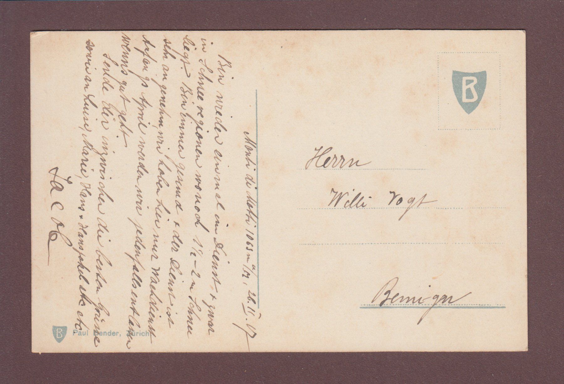 Cartoline postali: LOCARNO - Castello di Ferro - 1917 – Usato da Pully venduto da nicecards 1