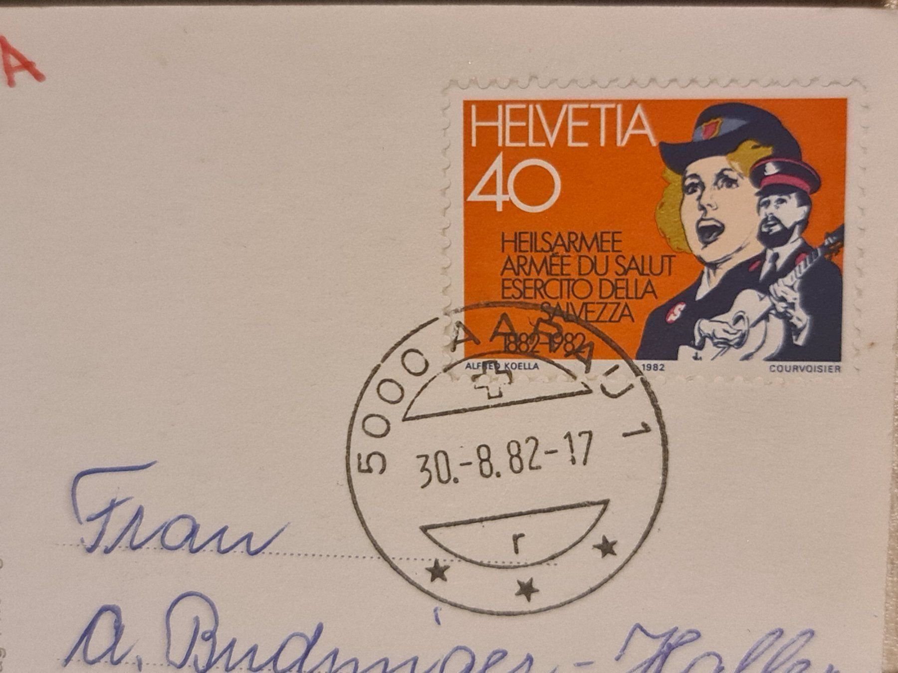 Cartoline postali: Ansichtskarte Berggasthaus Eggberge 1982 – Usato da Dintikon venduto da Vexi 1