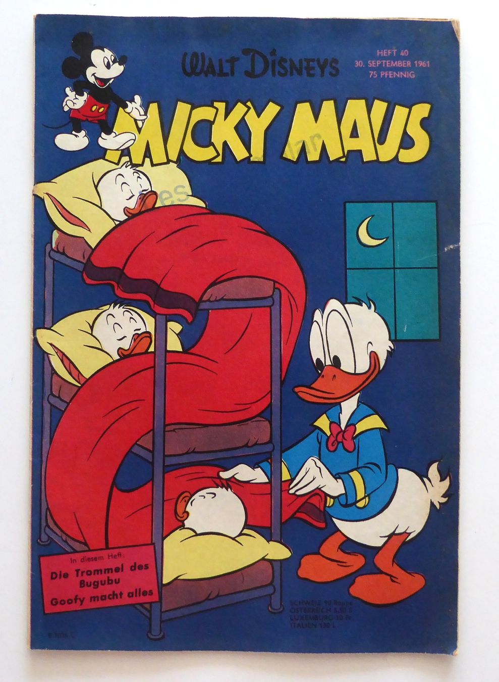 Fumetti: WD Micky Maus Heft Nr. 40 vom September 1961 – Usato da Aesch BL venduto da Kauri1