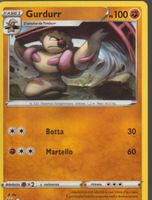 TCG POKEMON Stili Di Lotta BST 074/163 GURDURR  Italiano
