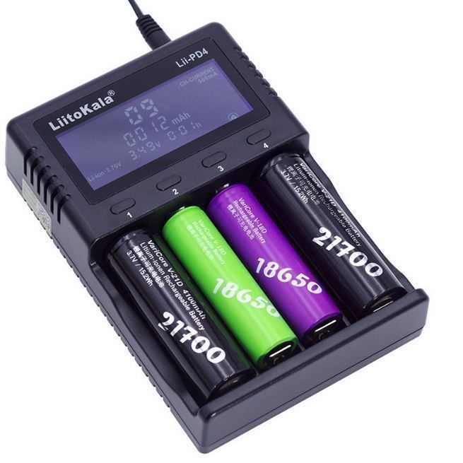 Caricatori & Batterie: LiitoKala Lii-PD4 / 4x Digital-Charger – Nuovo (secondo la descrizione) da Arbon venduto da Helmuth 8