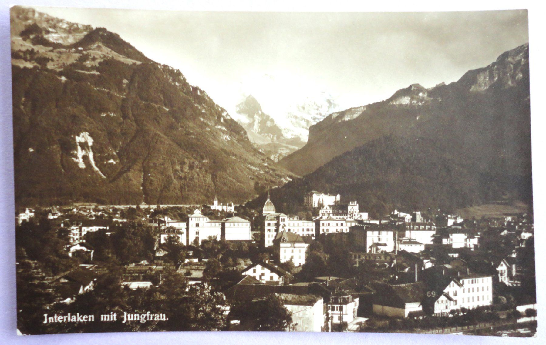 Cartoline postali: Interlaken mit Jungfrau – Usato da Fétigny venduto da Billy2miny