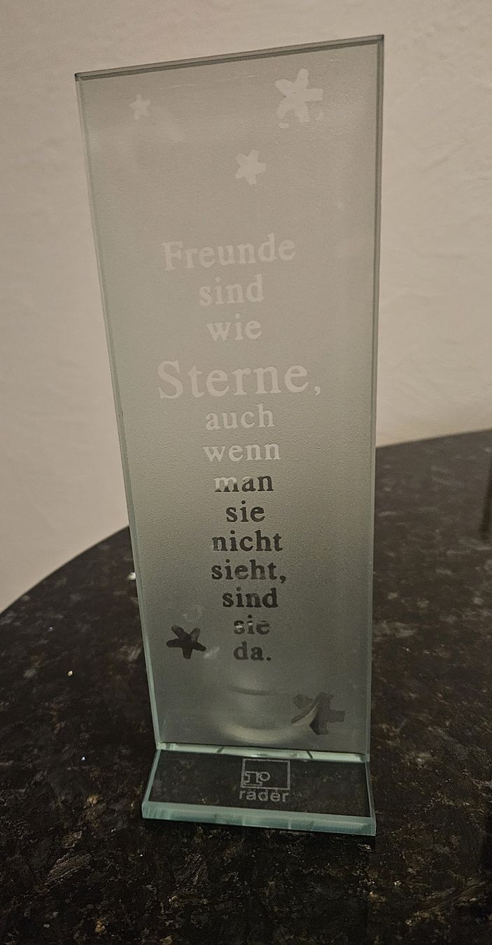 Portacandele: Teelichthalter aus Glas mit Spruch - Winterdeko – Usato da Rickenbach b. Wil venduto da cornetta 2