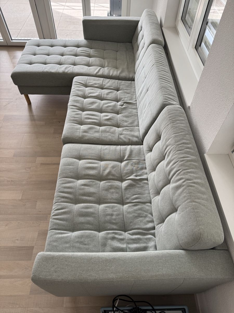 Ikea Divani: IKEA LANDSKRONA 3er Sofa mit Récamiere hellgrün – Usato da Waldkirch venduto da SuisseArchiveShop 4