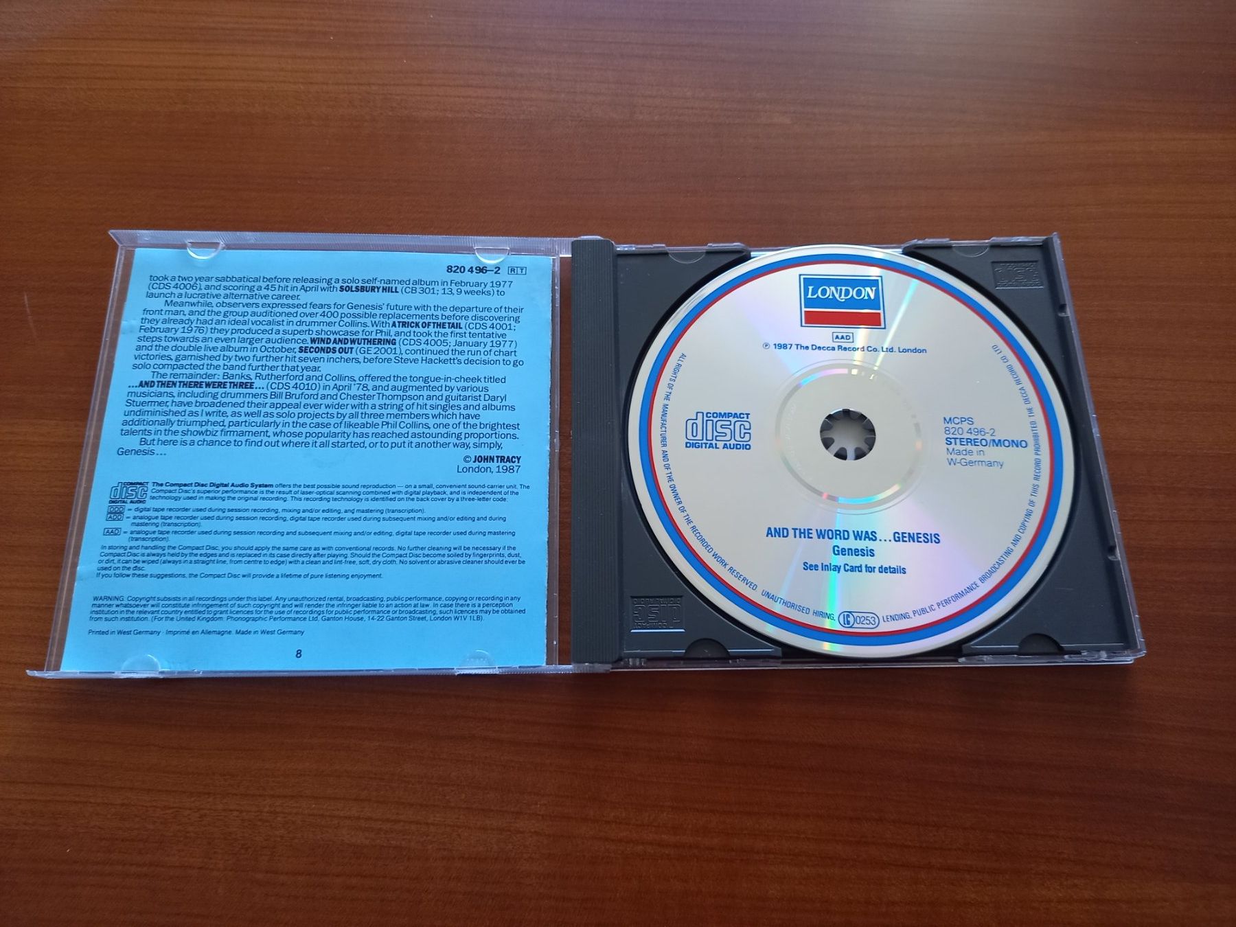 CD: Genesis - And the word was ..... – Usato da Courtételle venduto da Chris28 1