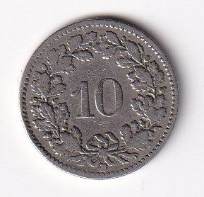 Tutti le monete: 10 Rappen 1903 rar – Usato da Neuchâtel venduto da karlpierrino 1