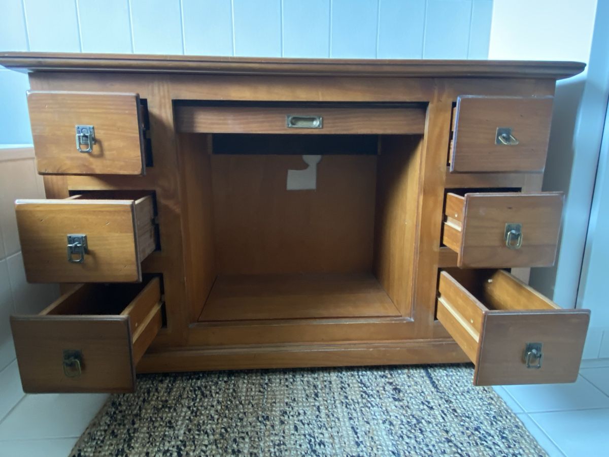 Cassettiere: Kommode Holz mit Rollladen und Schubladen – Usato da Biel/Bienne venduto da Al_Samba 4