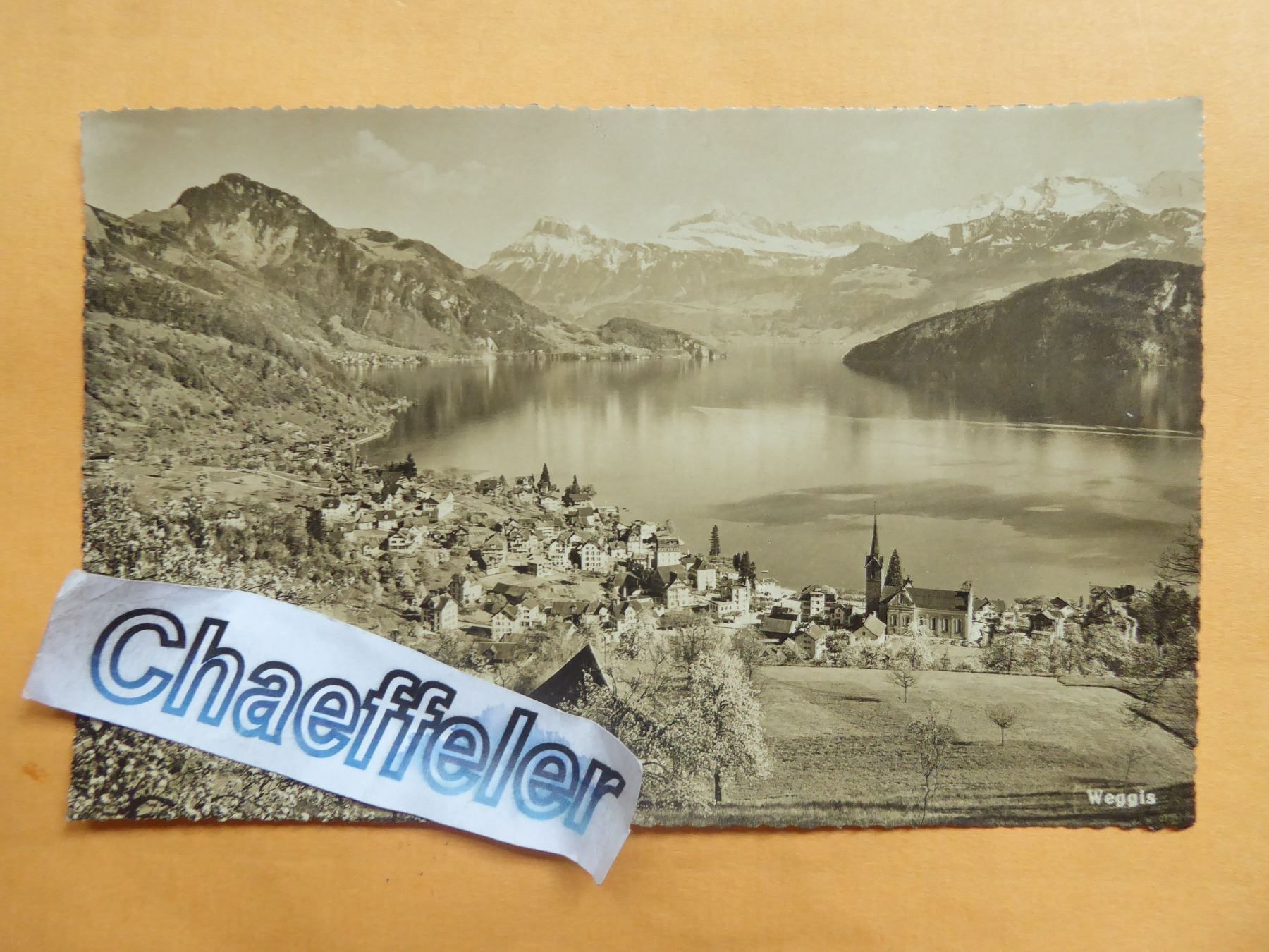 Ansichtskarten: 1952 Weggis – Gebraucht aus Zürich von Chaeffeler