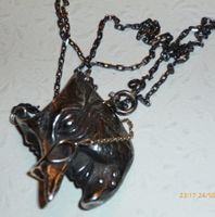 Fasnacht Basel Silber Collier  Einzelstück Larve top