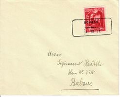 Brief 1931 - Kastenstempel Schaan