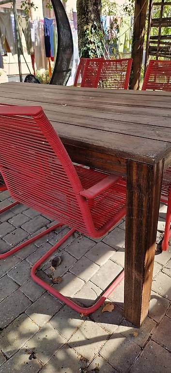 Set di tavolo e panche: A donner table de jardin et 6 chaises – Usato da Bofflens venduto da Ygamekult0 2