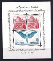 1938 Aarauer Gedenkblock Katalog-Nr. W11, postfrisch **