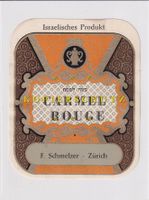 Etikette für Wein - Carmel rouge /bd