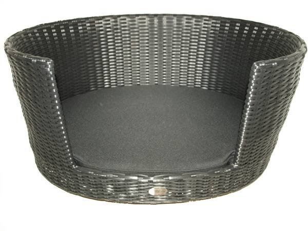 Liege- & Schlafplätze: Hundebett WINI XL Polyrattan schwarz – Neu (gemäss Beschreibung) aus Unterentfelden von moebelrufli 2
