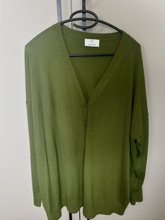 Allude Strickjacke, Wolle, Gr. XL, Olive - Top Zustand! (54)
