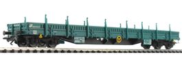Trix 24524 FS Flachwagen mit Stahlborden und Drehrungen