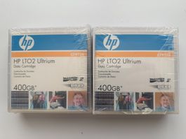 2 Stk. Hewlett Packard Data Tape, LTO-2, 200/400 GB C7972A