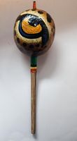handbemalte Shaman Ritual Samenkapsel-RASSE , NEU!!