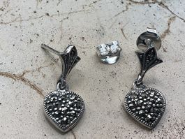 Ohrstecker Sterlings. Markasiten