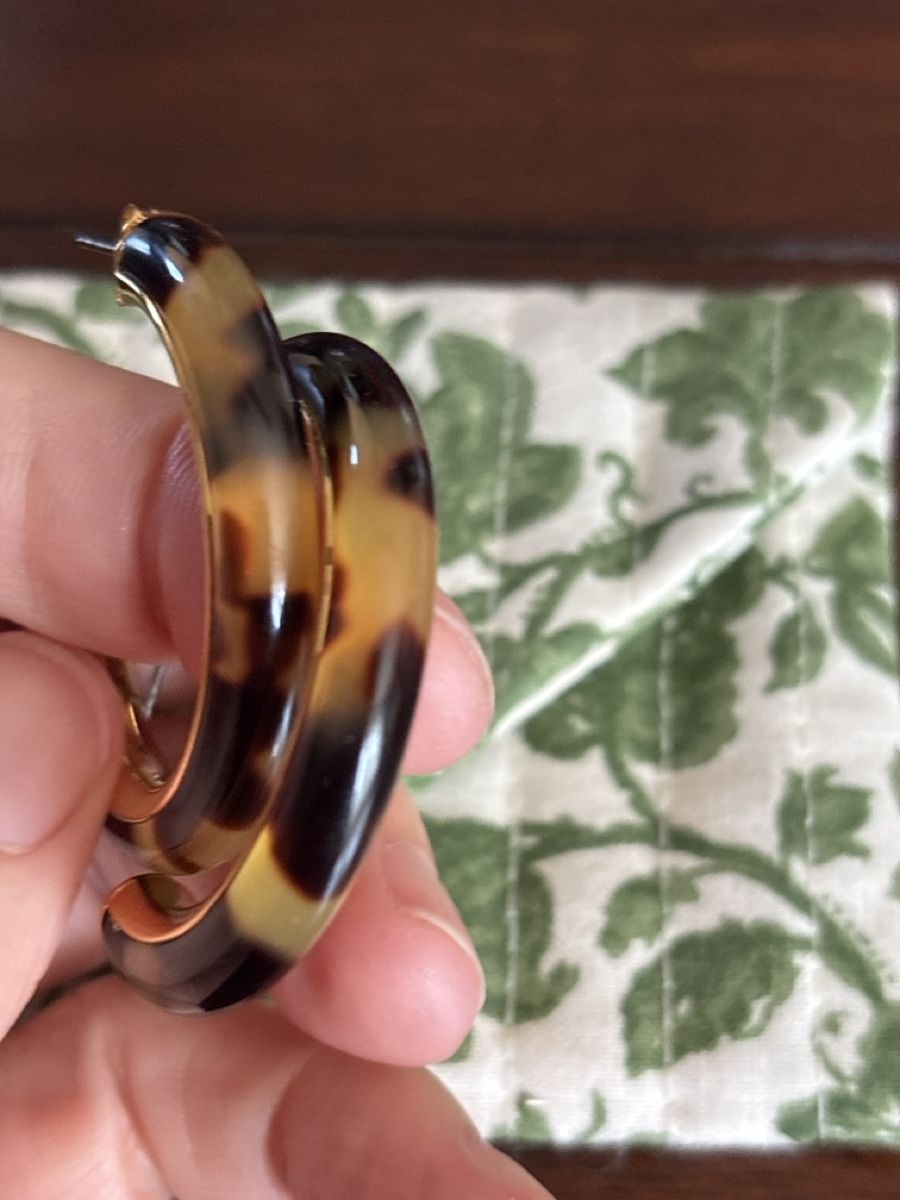 Sezane Ohrringe & -stecker: Sézane Cameron Hoops Tortoiseshell  – Gebraucht aus Pratteln von sab_whk9 2