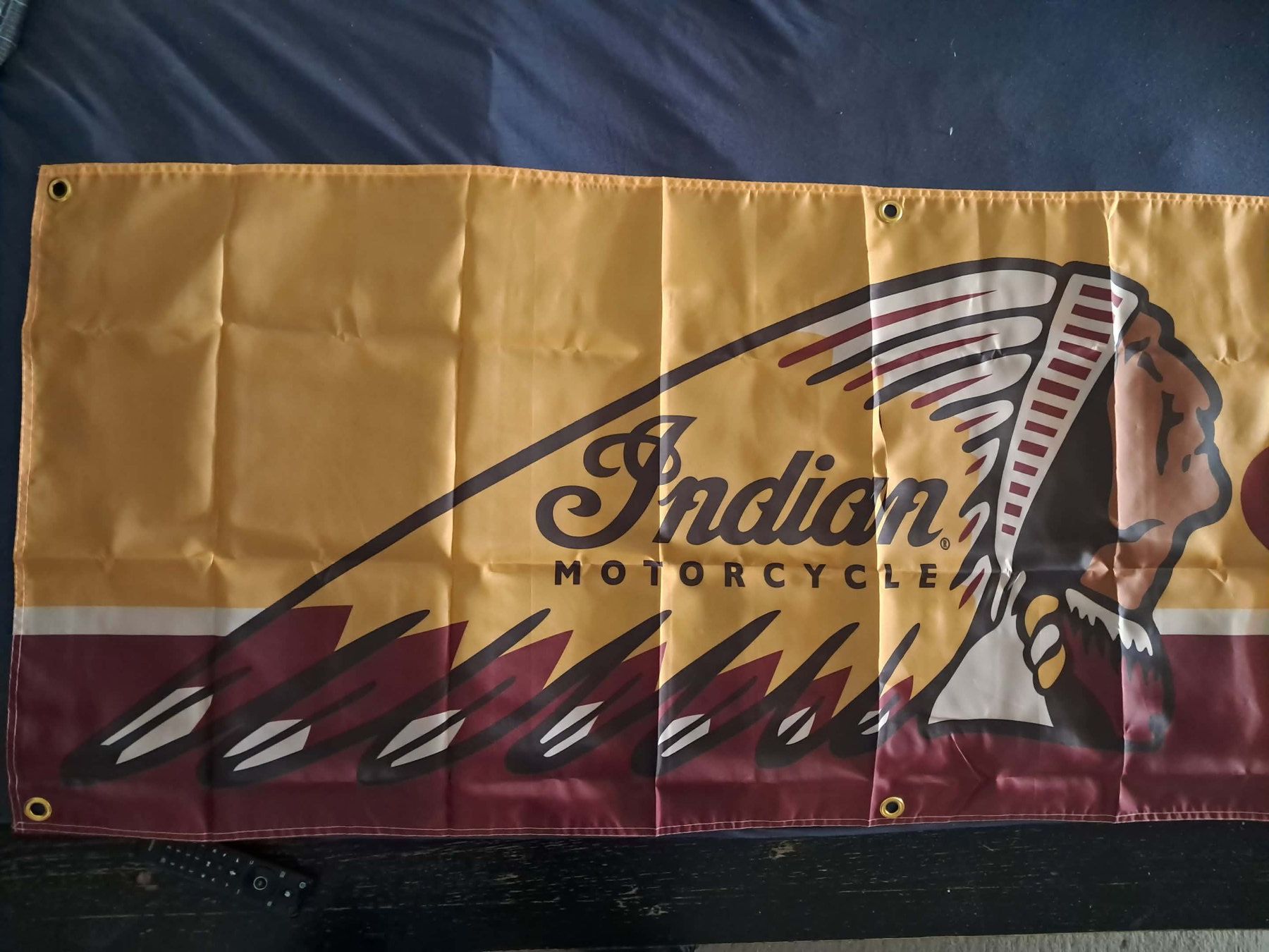 Fahnen: Goodies USA "bannière" satinée récente de marque moto – Neu und originalverpackt aus PRILLY von 55b_nh8l