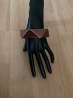 Armreif geometrisch kupferfarben Durchmesser 6.5 cm Bakelite