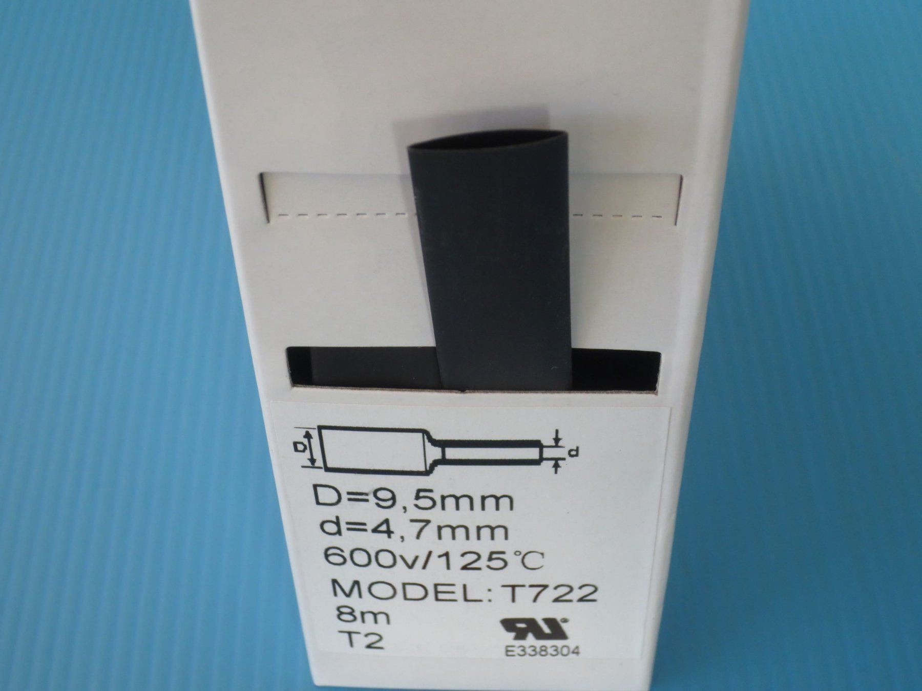 Alle Werkzeuge: Schrumpfschlauch 8m schwarz 9,5-4,7mm – Neu und originalverpackt aus Sulz LU von Elektrofachverkauf 2