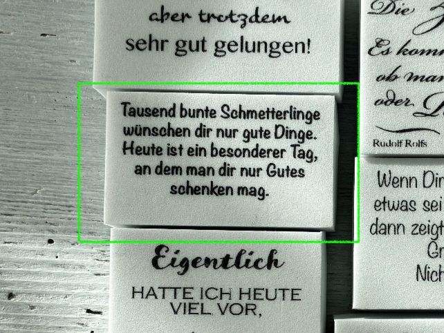 Timbri: LaBlanche Stempel Spruch '...Schmetterling' 1-teilig – Usato da Glattfelden venduto da Qwerasdf
