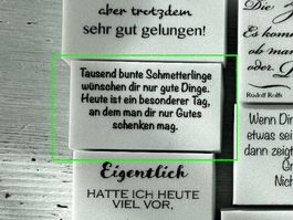 LaBlanche Stempel Spruch '...Schmetterling' 1-teilig