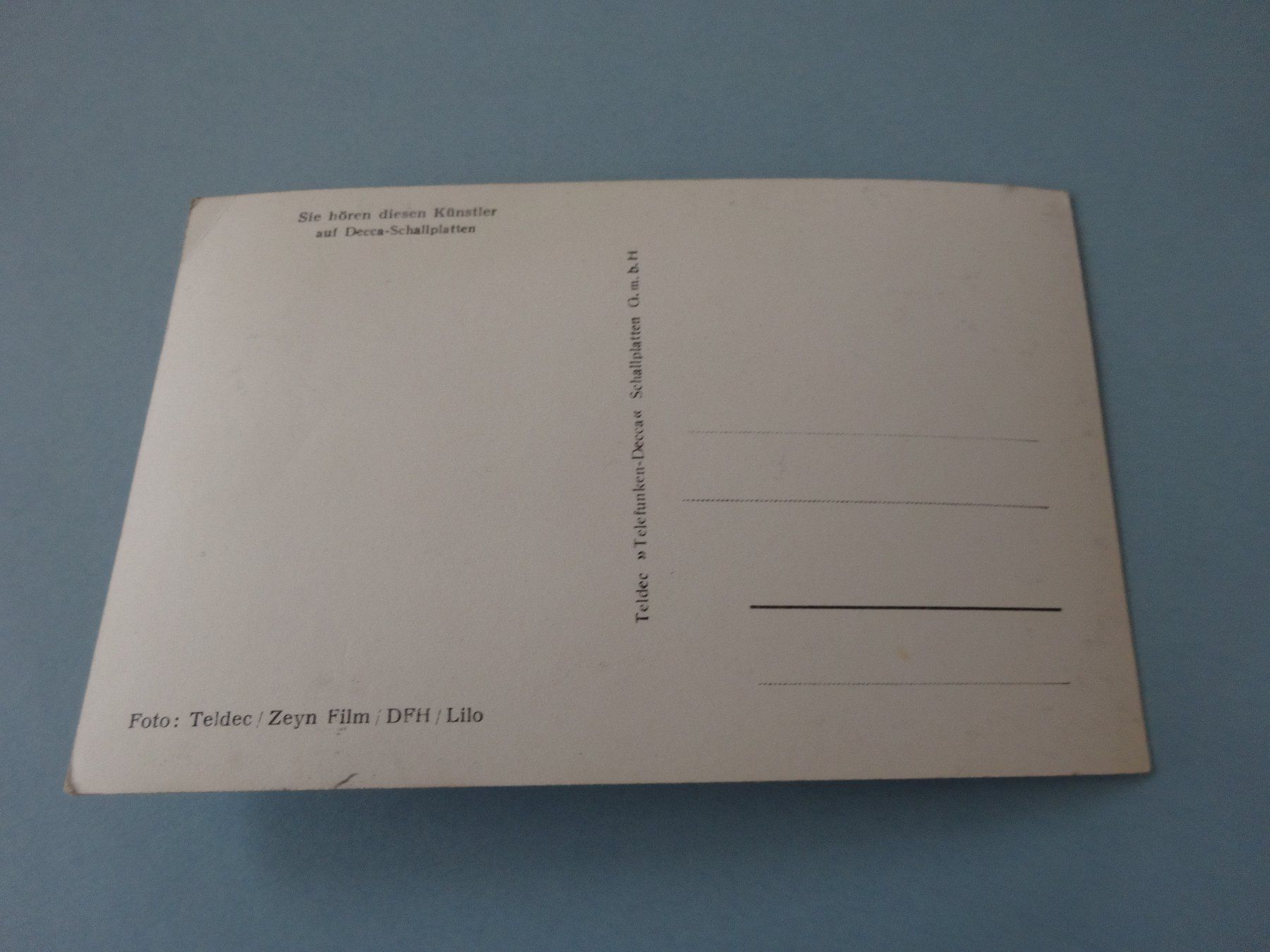 Autografi: Autogrammkarte Vico Torriani Decca – Usato da Neerach venduto da jenny062 2