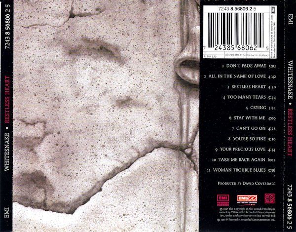 CD: CD Whitesnake - Restless heart (1997) – Usato da Möriken AG venduto da mineralia 1