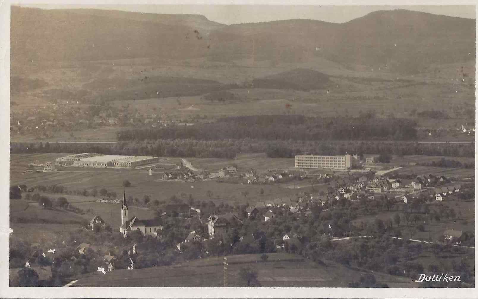 Cartoline postali: Dulliken SO Flugaufnahme  , 1941 – Usato da Solothurn venduto da Bepposol